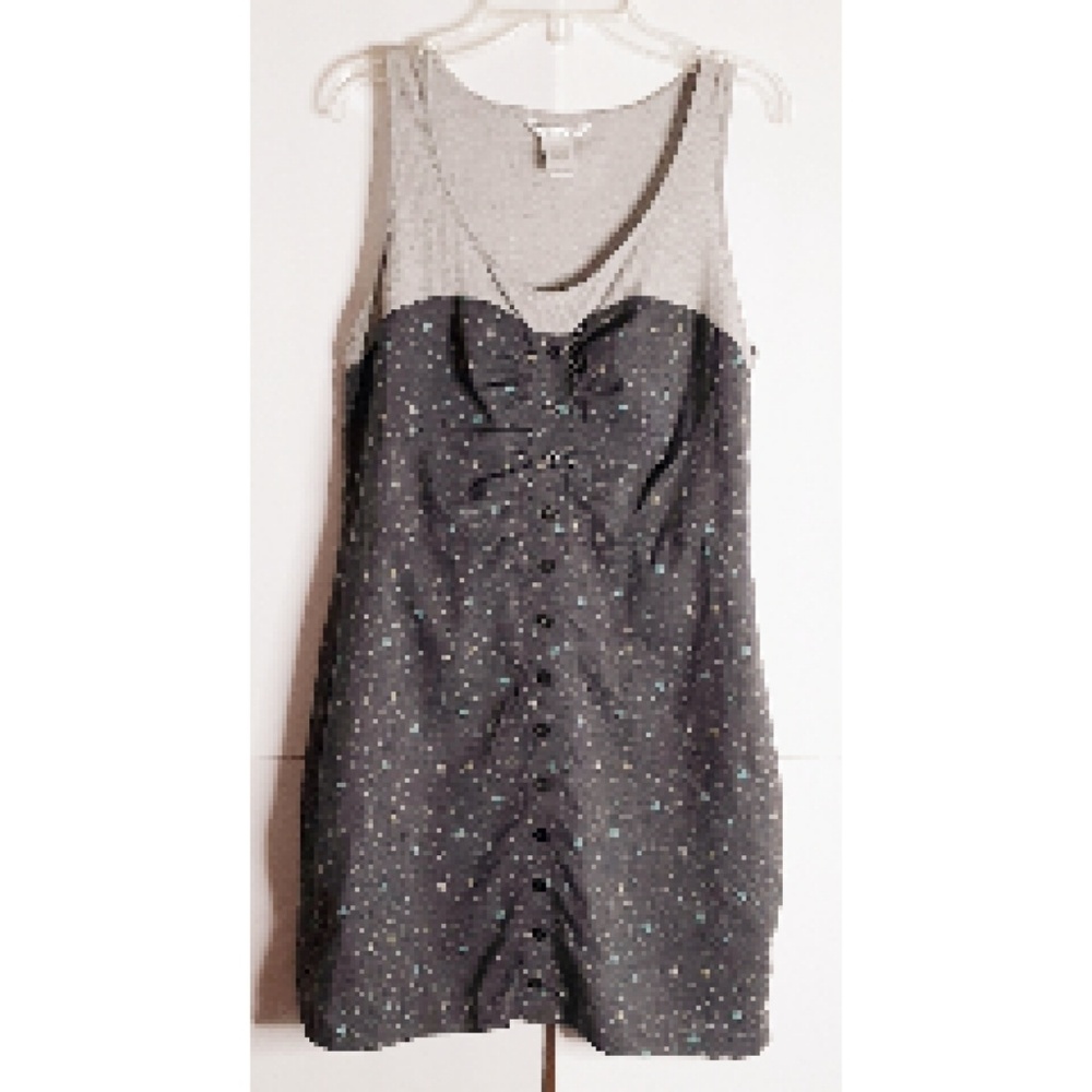 😺Esley Dress Two Tone Gry100% CottonSize M